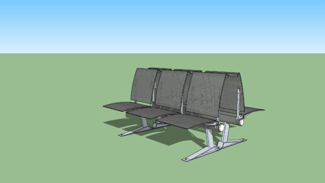 Tandem Chairs- Waiting Room 太阳能采集器 折叠椅 担架 其他 公园长椅