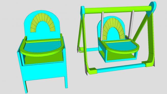 婴儿秋千和婴儿椅