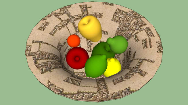 一碗水果 其他 盘子 钱 球类 货币