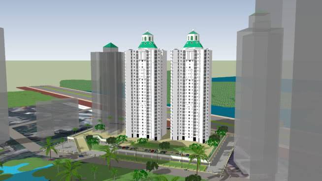 城市规划和公寓楼- Glen croft，Hiranandani Gardens 大厦 室外 尖桩篱栅 建筑 其他