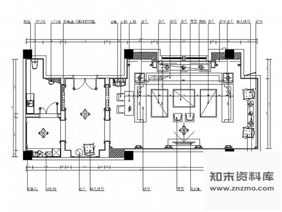 施工图北京欧式量贩式KTV包间装修图