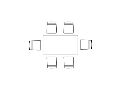 桌椅 现代家具图块别墅家具图块施工图