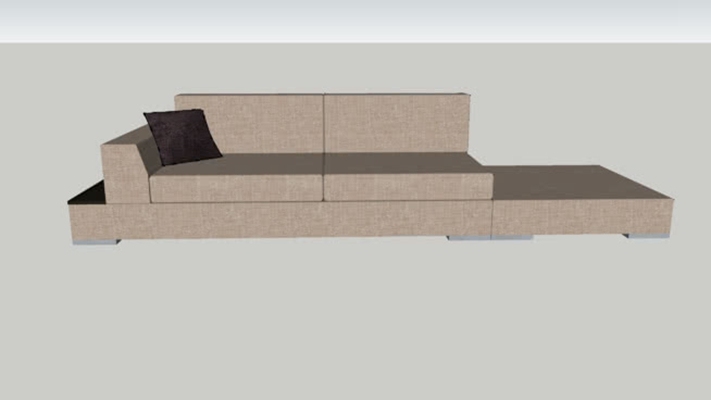 多人沙发 草图大师模型