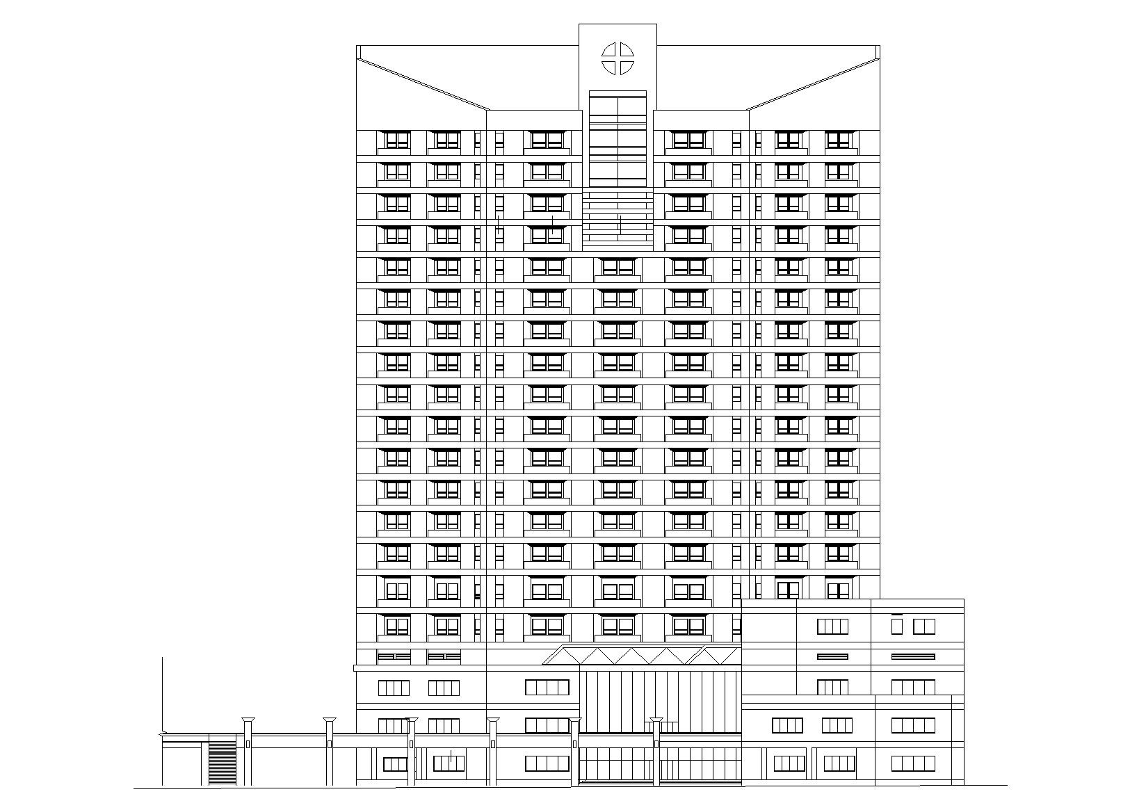 [浙江]东阳市人民医院病房楼建筑方案图