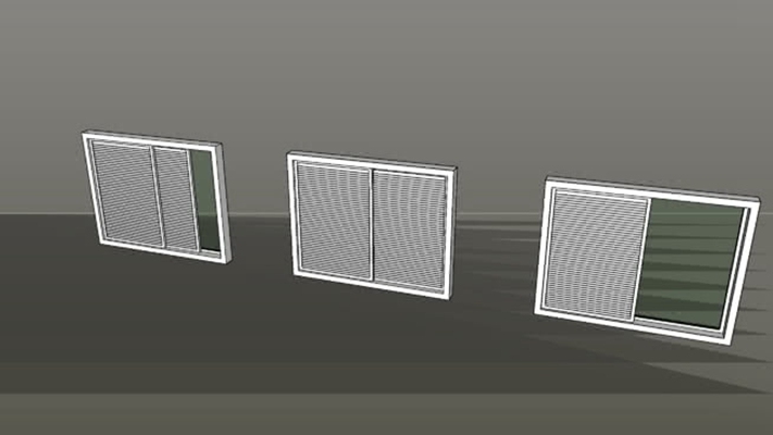 推拉窗 草图大师模型