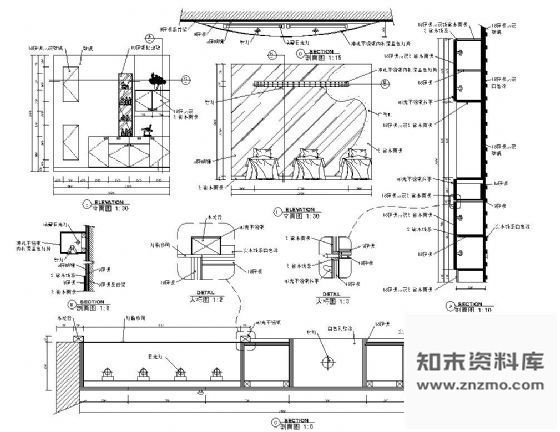 图块/节点美容院装修详图