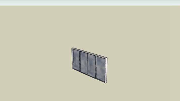 平开窗 草图大师模型