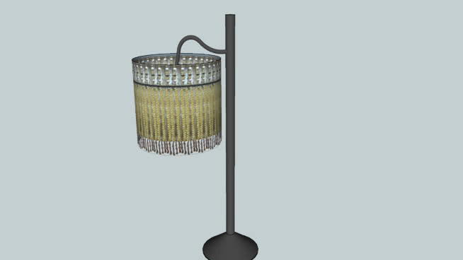 Beaded Floor Lamp 台灯 扫帚 钩子 家居物品 锣