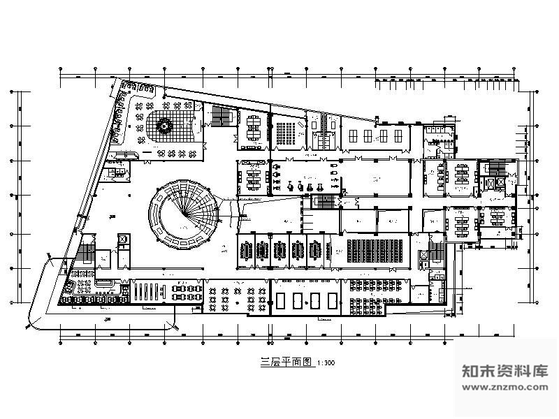 施工图某街道社区服务中心办公空间装修图(含效果)
