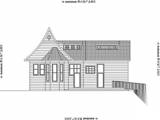 [青岛]小型现代公厕建筑施工图