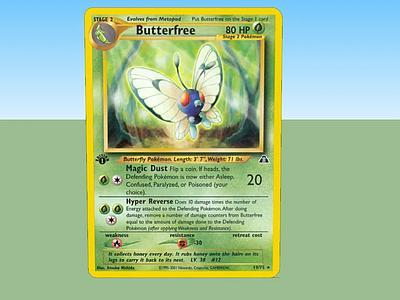 口袋妖怪牌Butterfree hp 80