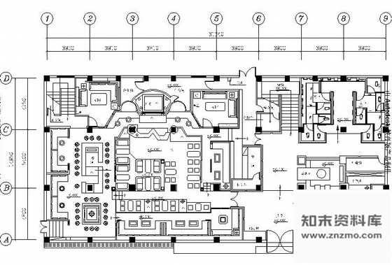 施工图厦门四层星级娱乐量贩KTV室内装修施工图