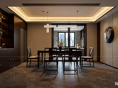新中式家居餐厅