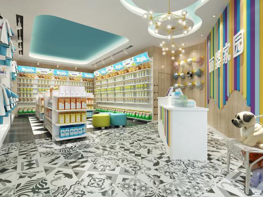 现代母婴店 奶粉店 婴儿店 奶粉