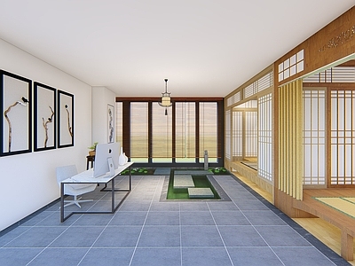 日式榻榻米茶艺  休闲  展示