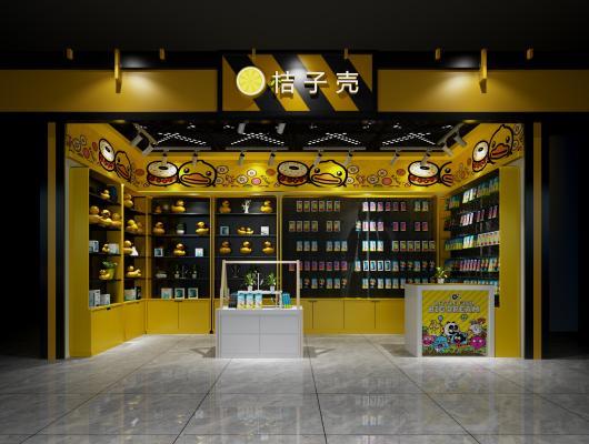 现代手机店配饰品专卖店3dmax模型