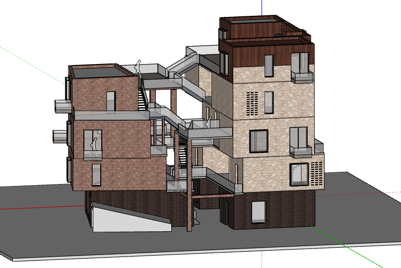 建筑模型现代风格建筑