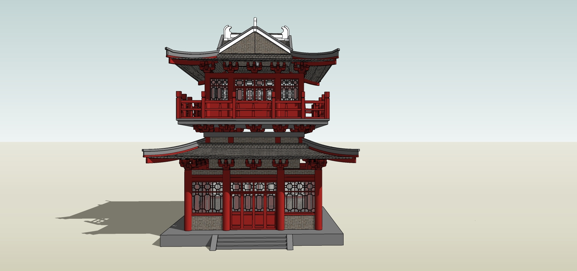 唐代建筑模型阁楼