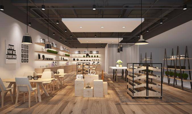 现代礼品店 专卖店 饮料店 红酒店  展示区 展厅 展柜 展架