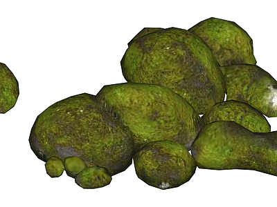 景观苔藓石堆组合