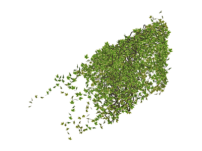 茂密绿植墙组件