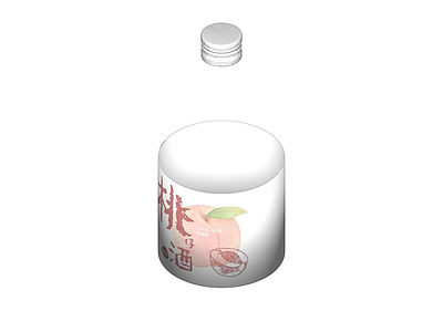圆柱形桃酒罐组件