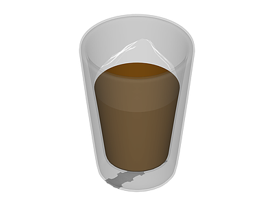 盛装液体的玻璃杯