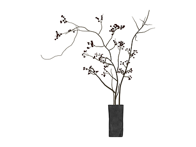 带盆浆果花艺组合