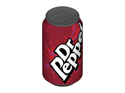 Dr Pepper红色汽水罐