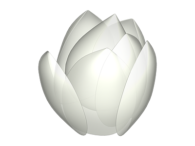 白色花瓣造型灯具