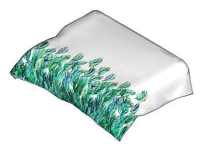 热带植物图案桌布
