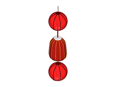 中式串灯组合装饰