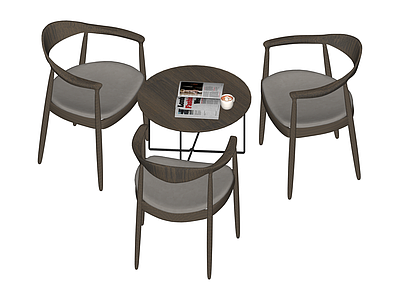 三椅一桌组合家具