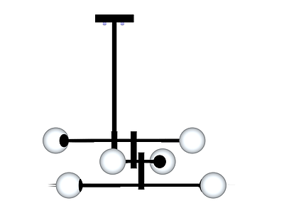 现代风格分子吊灯