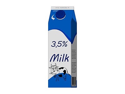 3.5%牛奶包装盒