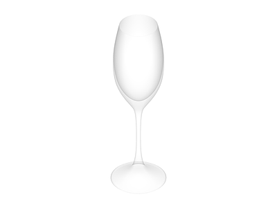 白模高脚香槟杯
