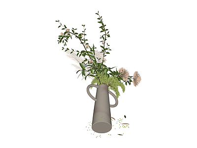 带双耳花器插花组合