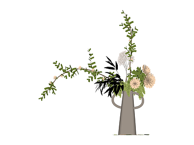 花艺组合盆栽