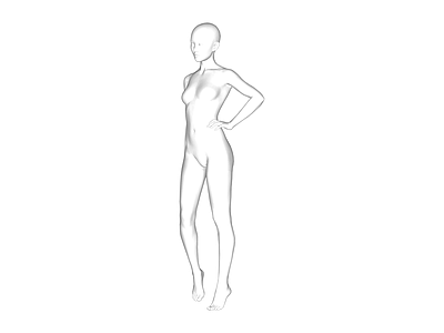 女性人体白模