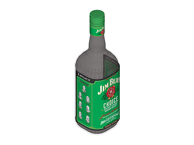 Jim Beam波本威士忌酒瓶
