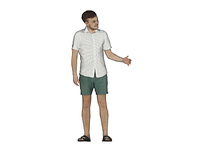 站立男性人物模型