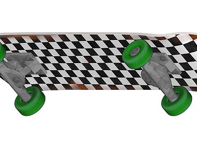 黑白棋盘格滑板