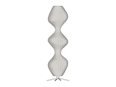三节扭曲落地灯