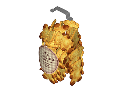 泰迪熊饼干桶模型