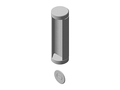 圆柱形金属垃圾桶