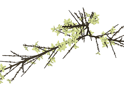 仿真绿植花艺枝条