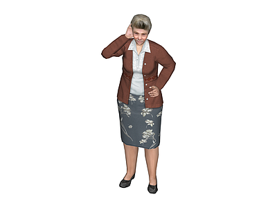 老年女性人物模型
