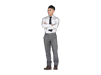 商务男士全身模型