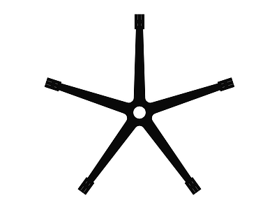 黑色五星脚椅底座