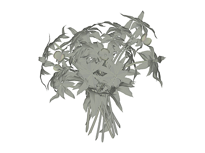 花艺植物组合模型